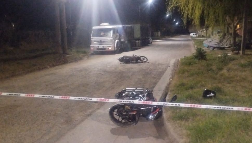 Ameghino: murió un menor de 14 años en un choque entre dos motos