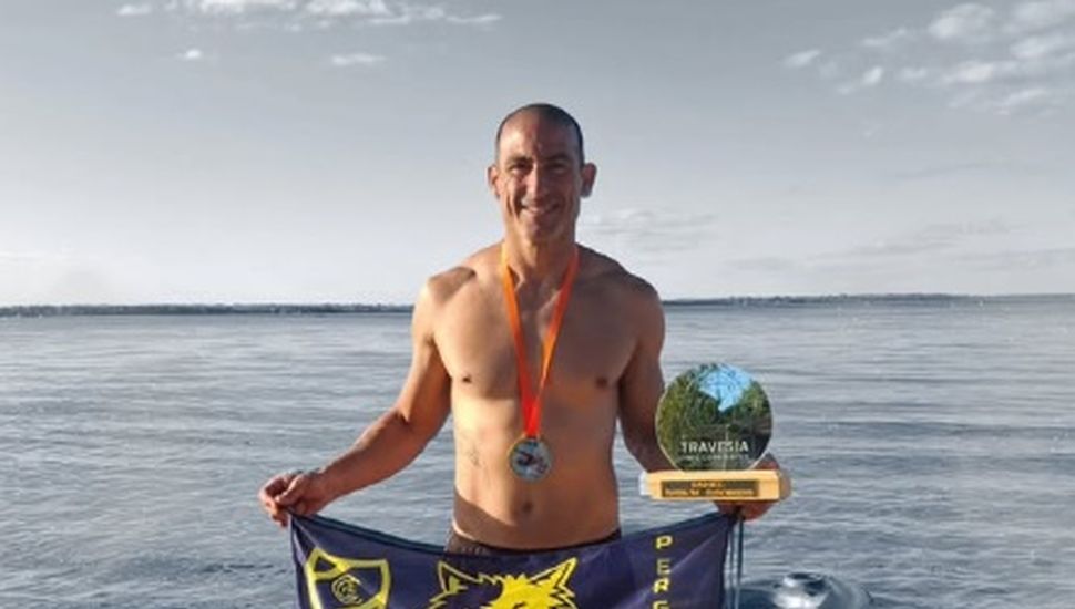 Daniel Russo, nadador pergaminense, suma otro logro en la Travesía 70K
