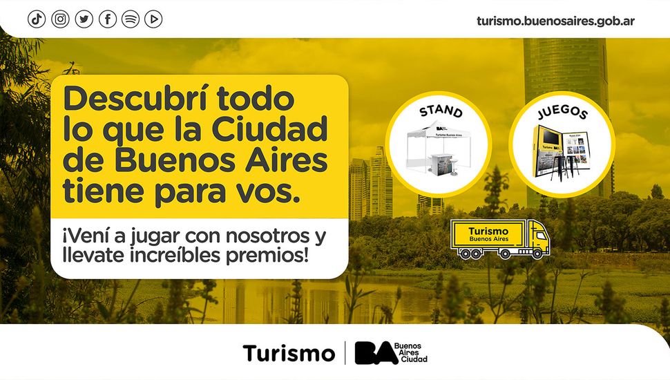 El camión de promoción turística de la Ciudad de Buenos Aires estará en Pergamino