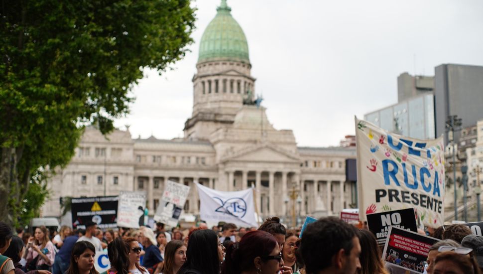 Nuevos incidentes en el Congreso durante la marcha de jubilados