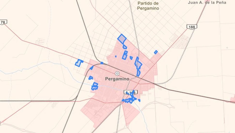 Cuántos barrios populares hay en Pergamino