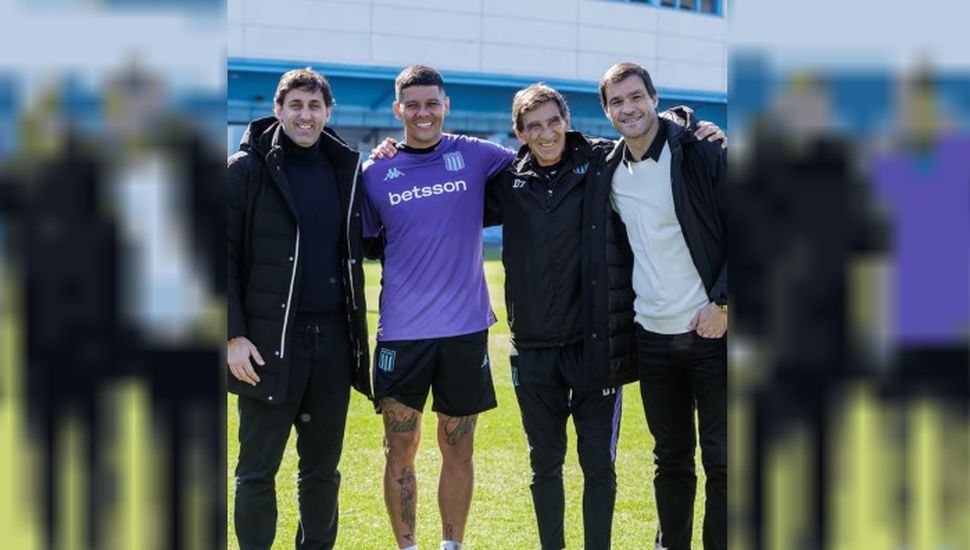 Racing presentó de forma oficial a Marcos Rojo