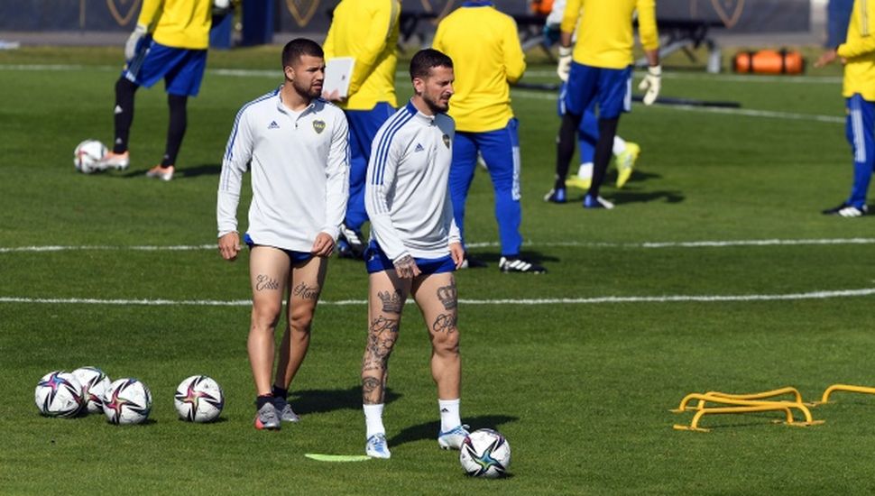 Tras la lesión, Benedetto volvió a entrenarse en Boca