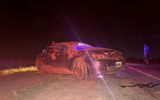 Un hombre fue hospitalizado tras protagonizar un vuelco en la Ruta 8