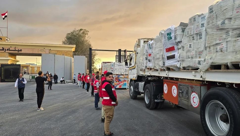 Comienza el ingreso masivo de ayuda humanitaria a Gaza