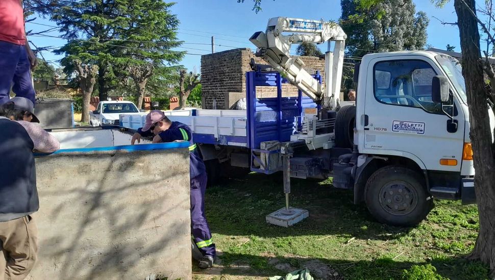 Renuevan el equipamiento de un importante pozo de agua de Rojas