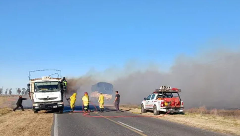 Un camionero pergaminense logró evitar una tragedia