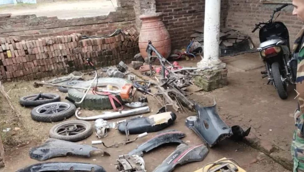 Desmantelan dos talleres clandestinos de motos robadas en Pergamino