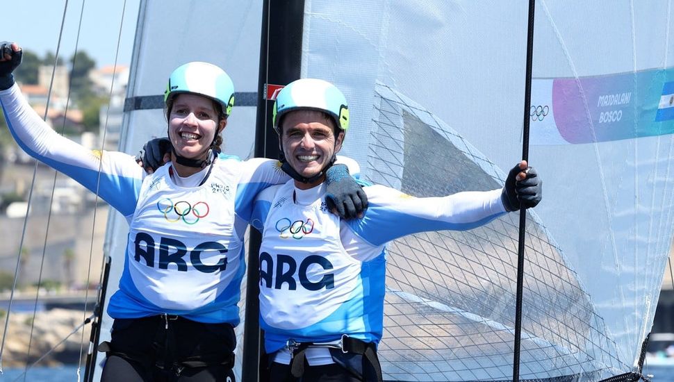 Los argentinos Majdalani y Bosco: ganaron la medalla de plata en vela de París 2024