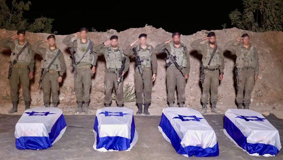 Israel recibe cuatro cadáveres más de rehenes entregados por Hamás