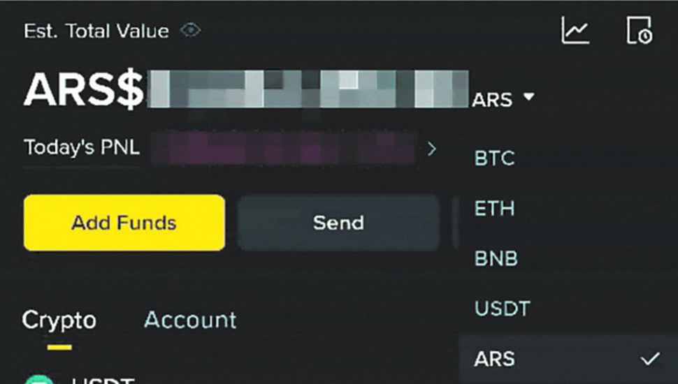 La plataforma Binance de criptomonedas pesifica los ahorros