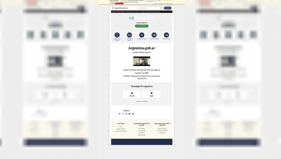 Hackearon Mi Argentina, la página del gobierno de Milei en la que se realizan trámites