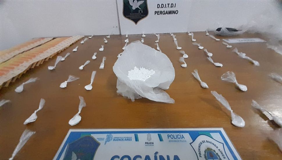 Detienen en Colón un narcodelivery con importante cantidad de cocaína