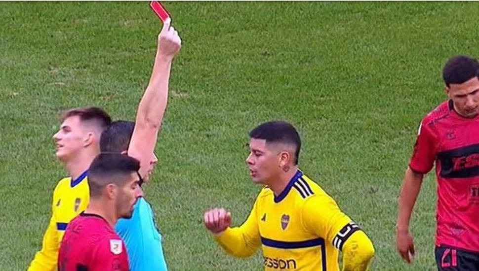 Una nueva expulsión de Marcos Rojo en Boca