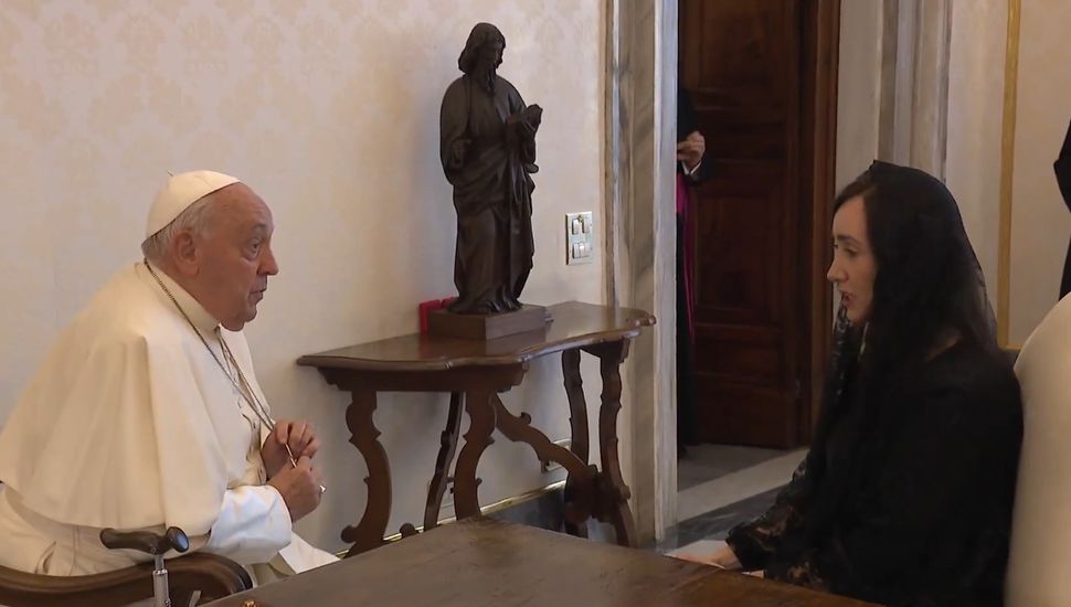 El Papa Francisco recibió a Villarruel y le dio un sugerente mensaje:"A no aflojar y no perder el sentido común"