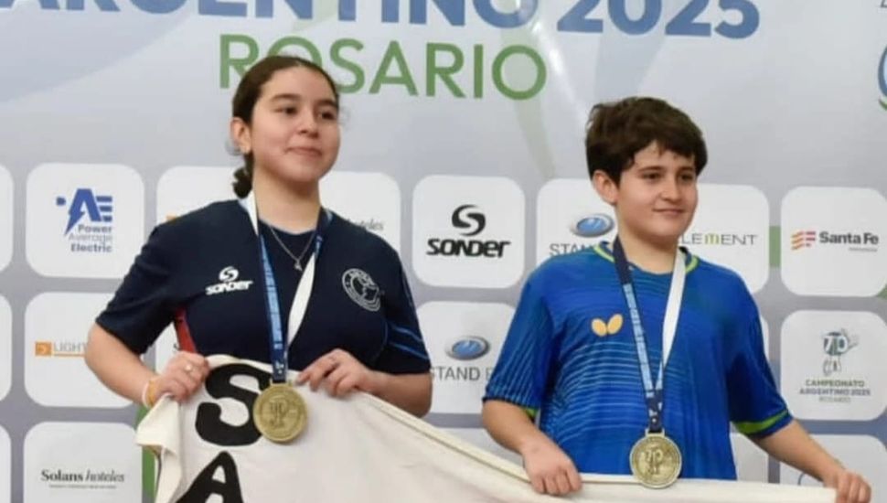 El pergaminense Jerónimo Linares brilló en el Campeonato Argentino de Tenis de Mesa