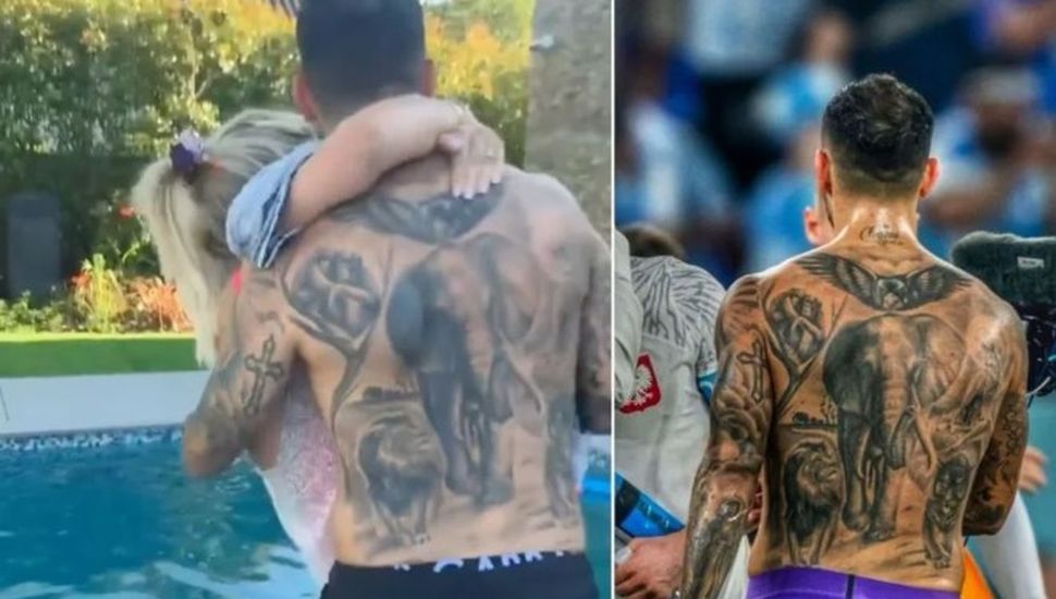 Wanda Nara y otro escándalo por un video con un futbolista de la Selección con el torso desnudo