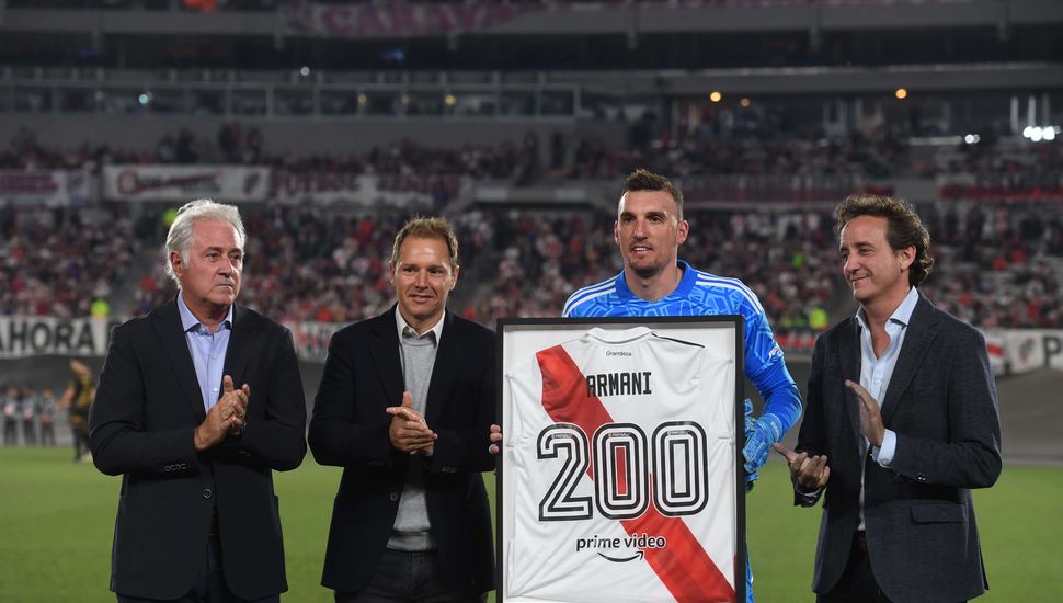 Armani, 200 partidos defendiendo el arco de River Plate
