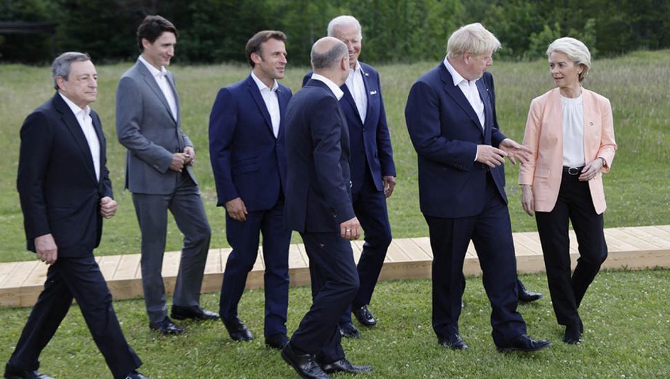 Inició la cumbre del G7 con la mirada puesta en la guerra en Ucrania