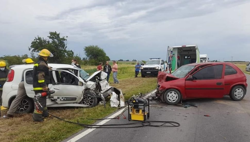 Una familia rojense sufrió un grave accidente en la ruta 188