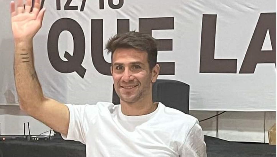 Leo Ponzio de visita por Junín y encuentro con hinchas de River