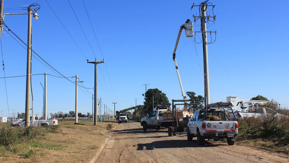 Las cuadrillas de la Celp trabajaron en la zona sur de Pergamino