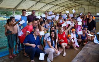 Cierre 2025 del Programa Vuelta al agua en el Natatorio Olímpico