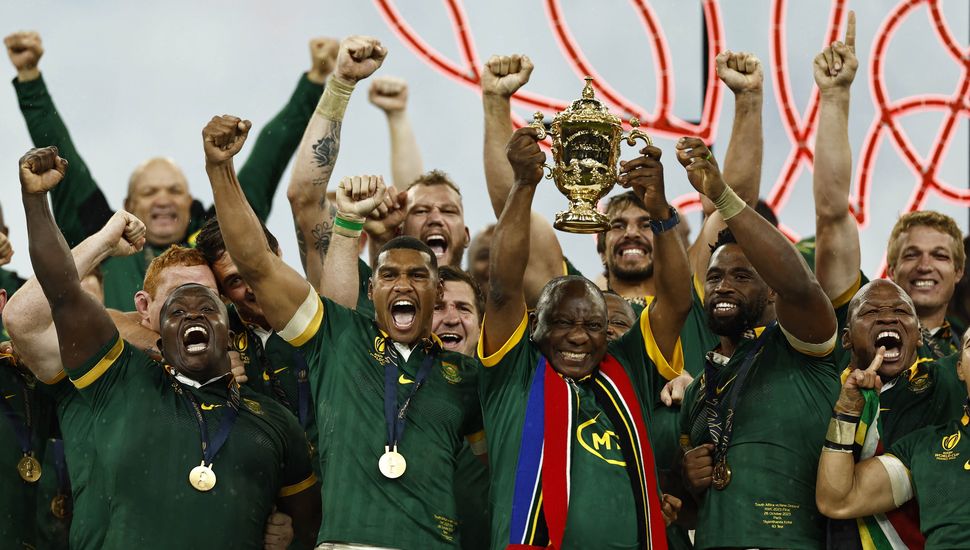 Sudáfrica le ganó a los All Blacks y se consagró campeón del Mundial