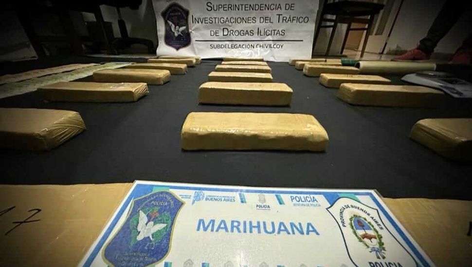 Secuestraron 20 kilos de marihuana en una vivienda céntrica