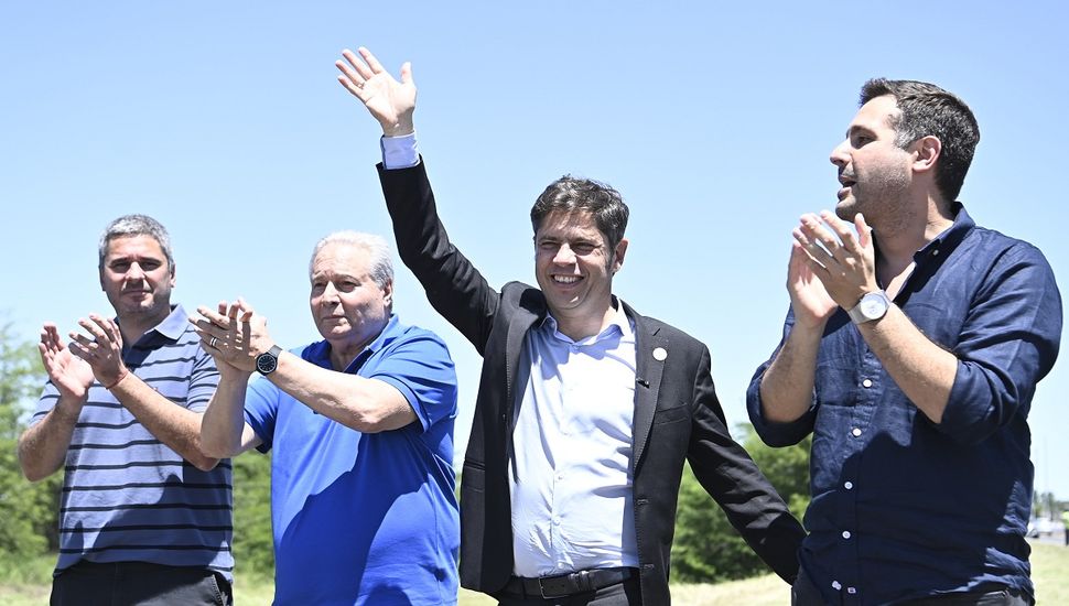 Kicillof inauguró un tramo de la Ruta 32 y criticó el fallo contra Cristina Fernández