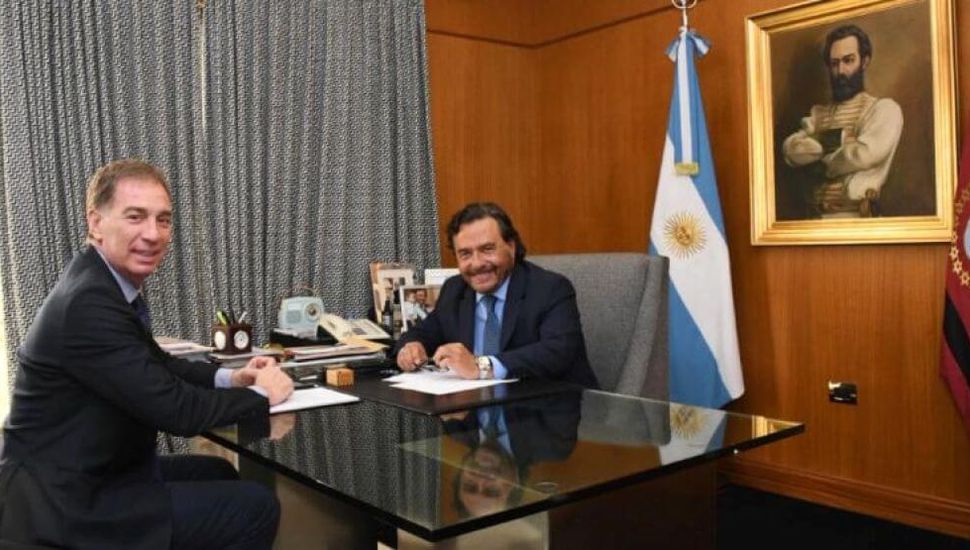 Santilli logró el apoyo de Sáenz para la reforma laboral