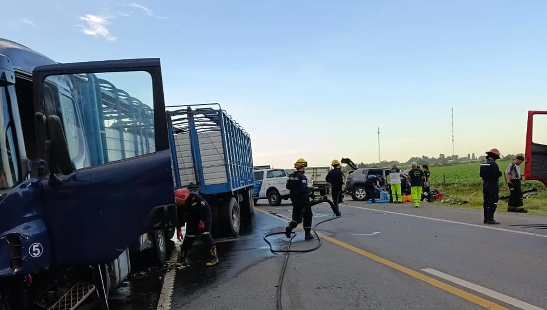 Choque mortal en la Ruta 7 • Diario Núcleo