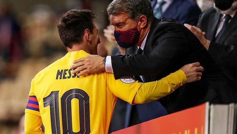 El presidente del Barcelona volvió a elogiar a Messi