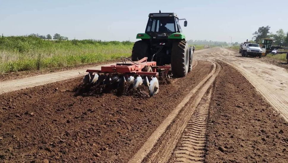 Se está realizando un ensayo vial sobre un tramo de la Ruta 45