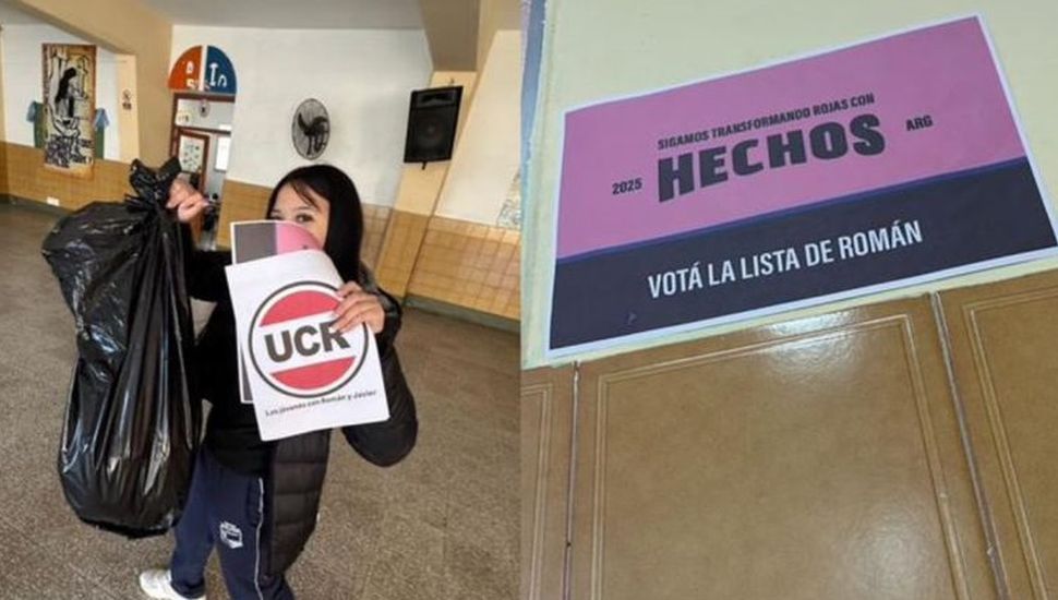 Cruces entre Unión por la Patria y la UCR por una foto con jóvenes en una escuela de Rojas