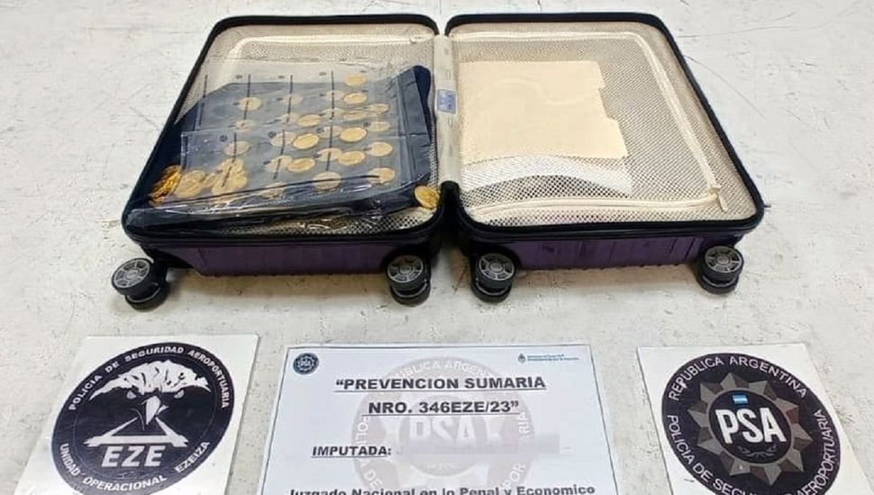 Ezeiza: Secuestraron en Ezeiza casi 6 kilos de oro