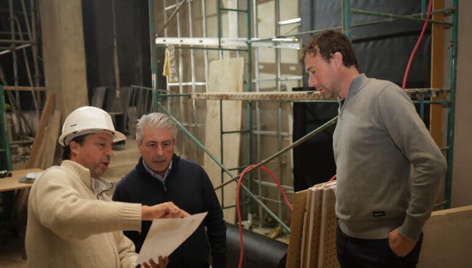 Avanzan las obras de remodelación del Teatro San Martín de Pergamino