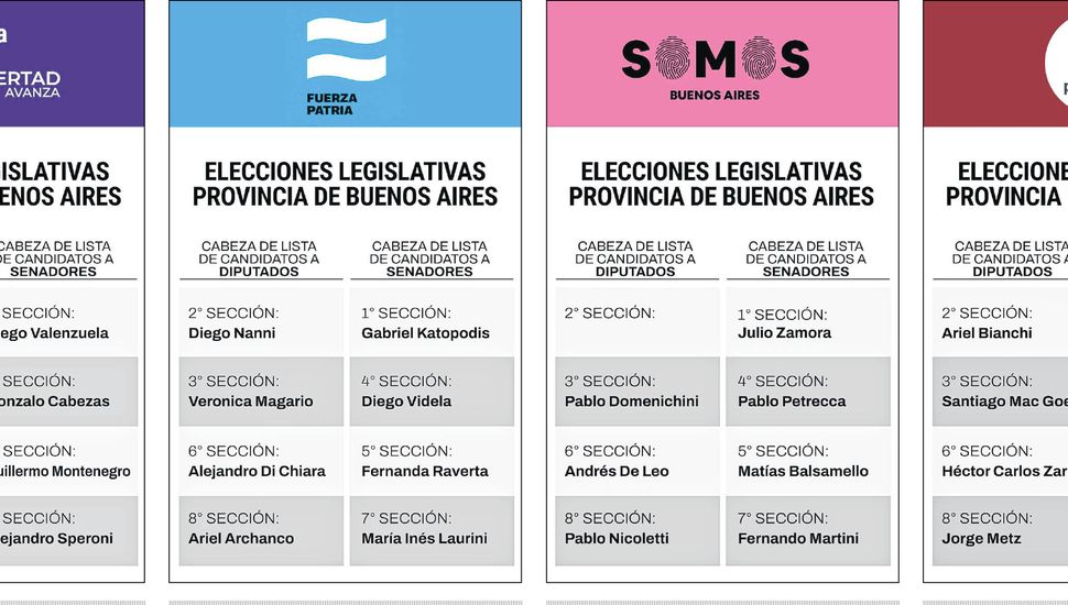 Se define la carrera de las legislativas en la Provincia