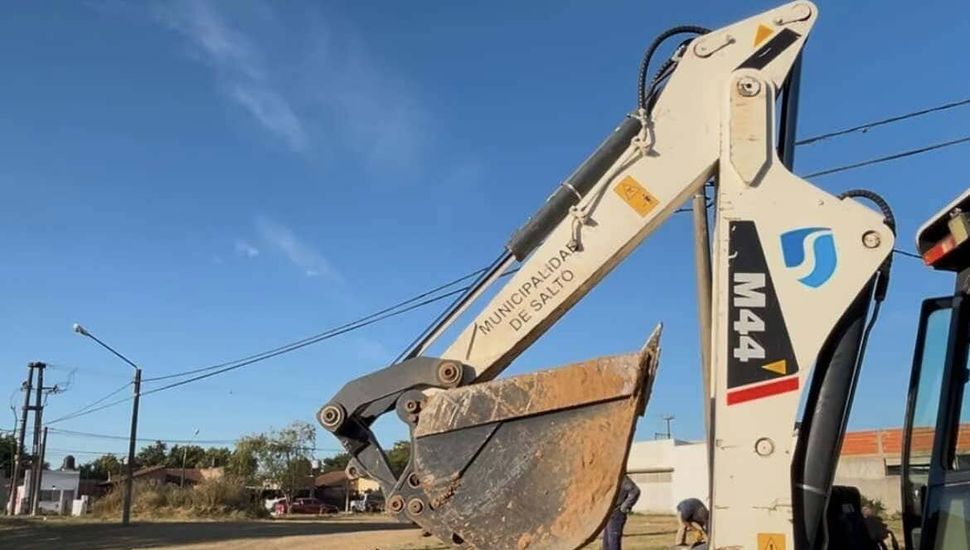 Se están realizando importantes trabajos en la red de agua de Salto