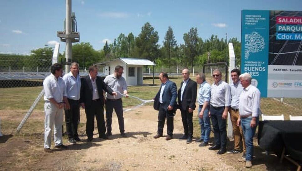 Se inauguró un parque solar en Saladillo que lleva el nombre de un rojense