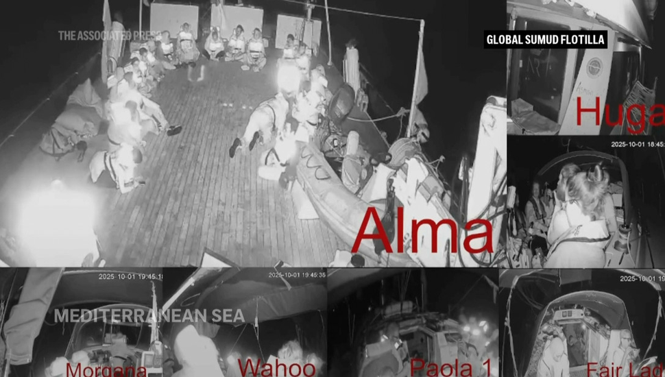 Israel interceptó una flotilla humanitaria cerca de las aguas territoriales de Gaza