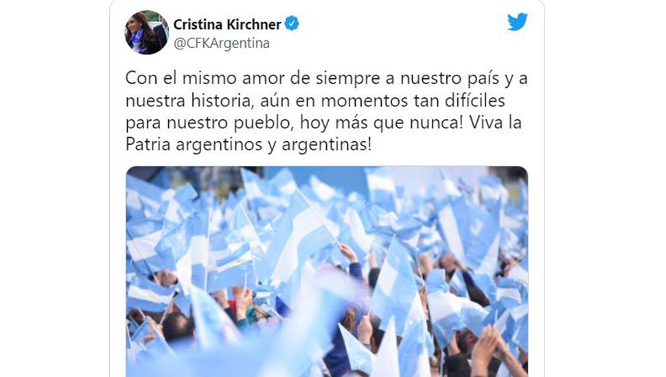 Cristina esbozó otra crítica a la situación del país
