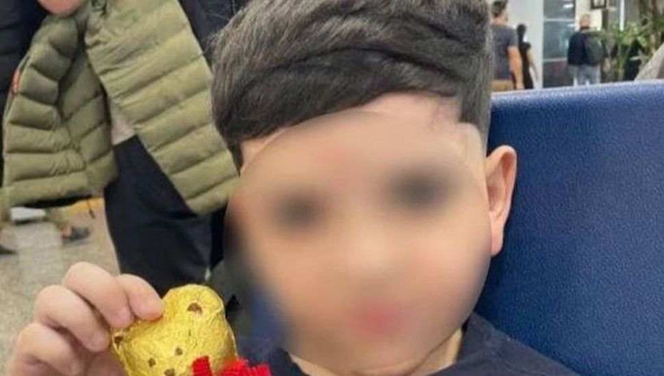 Bastián fue trasladado al Hospital Materno Infantil de Mar del Plata