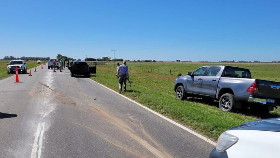 Choque en cadena en la Ruta 188