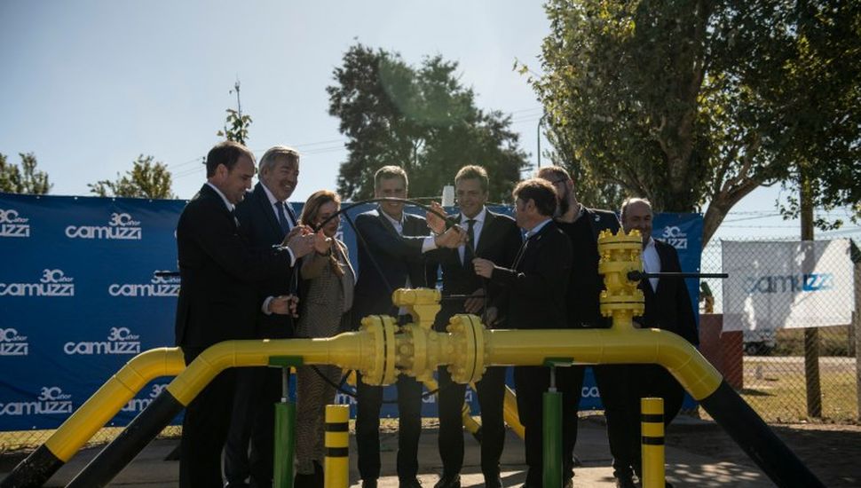 Inauguran el Gasoducto América que abastecerá al interior bonaerense