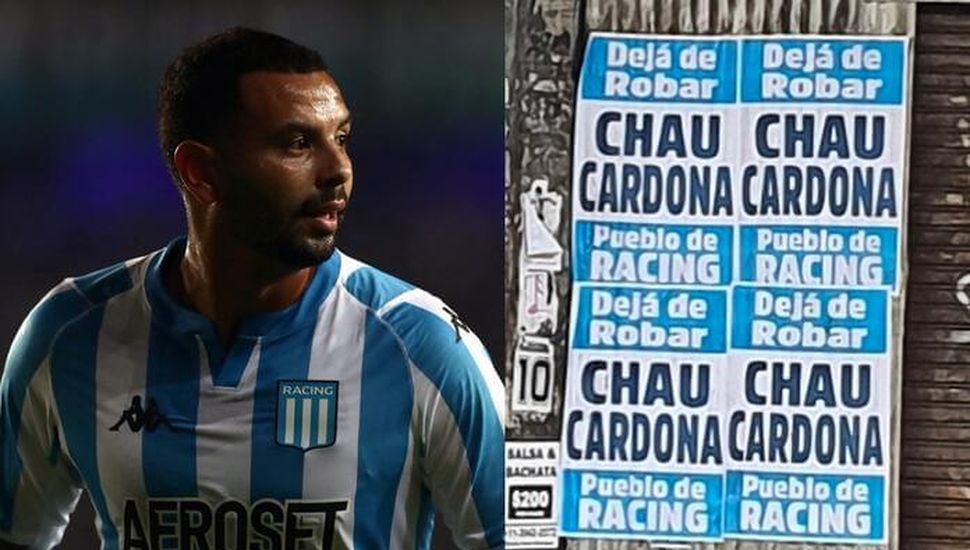 Racing: Aparecieron carteles contra Edwin Cardona