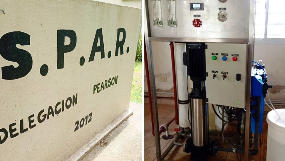 Se realizaron tareas de mejoramiento en el sistema de agua potable de Pearson