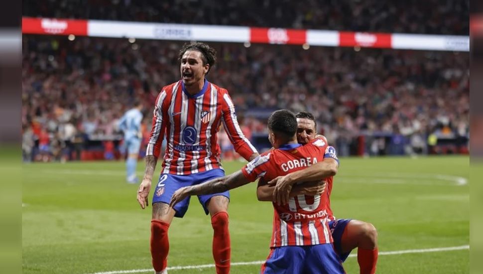 El Atlético le empató sobre el final al Real Madrid en el derbi español