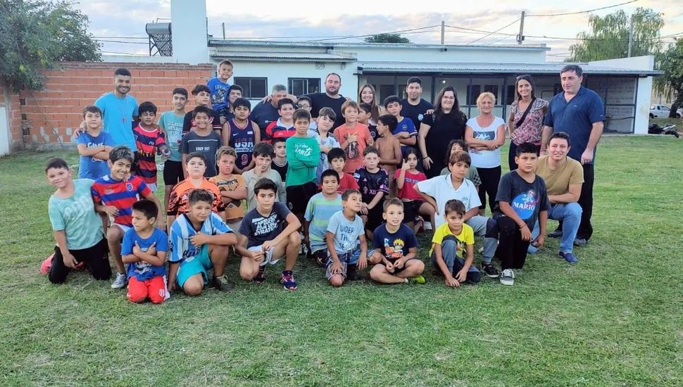 Rugby infantil con Yagua Pita en el Centro Cultural Santa Rita