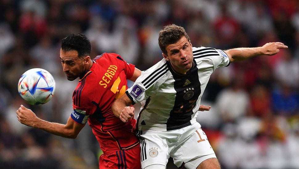 Alemania rescató un empate sobre el final contra España